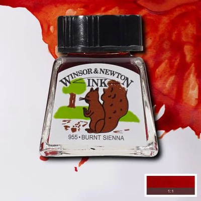 Tinta Winsor&Newton, 14 ml - burnt sienna