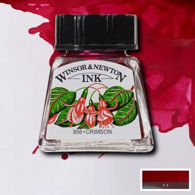 Tinta Winsor&Newton, 14 ml - crimson
