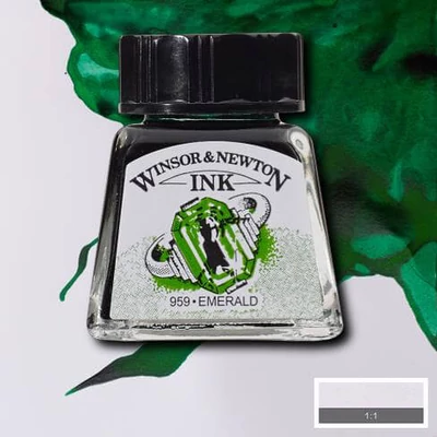 Tinta Winsor&Newton, 14 ml - emerald