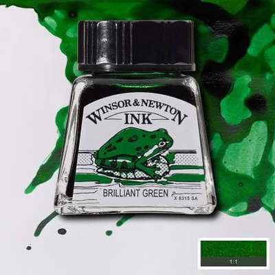 Tinta Winsor&Newton, 14 ml - brillant green