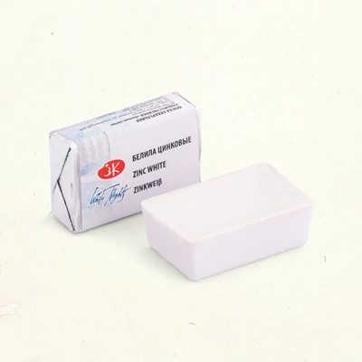 White Nights svilenkasta akvarel boja 2,5 ml - 100, zinc white
