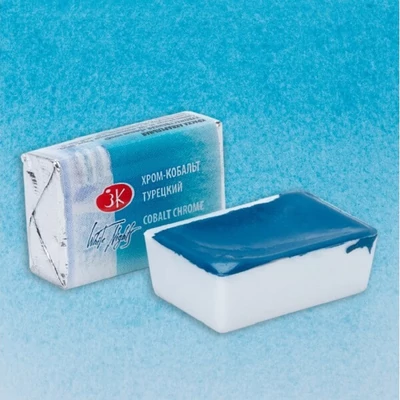 White Nights svilenkasta akvarel boja 2,5 ml - 533, cobalt chrome turquoise