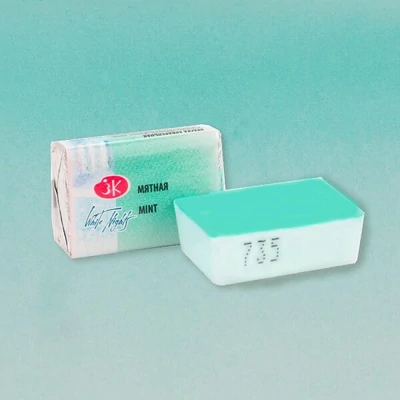 White Nights svilenkasta akvarel boja 2,5 ml, pasztell - 735, mint