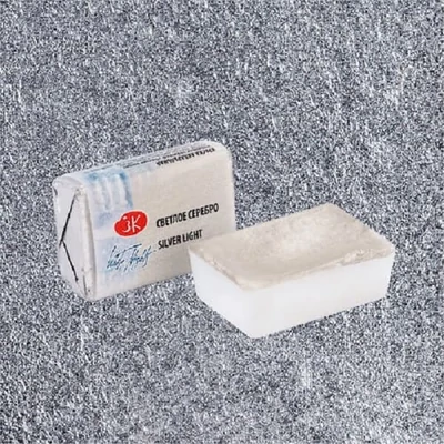 White Nights svilenkasta akvarel boja, 2,5 ml, metalik - 961, silver light