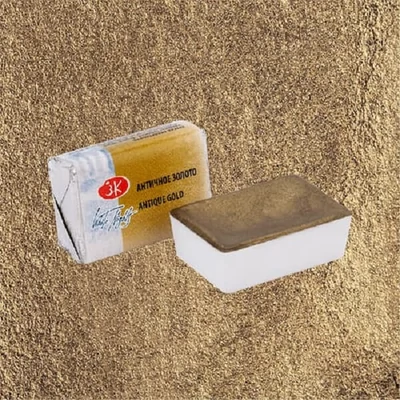 White Nights svilenkasta akvarel boja 2,5 ml, metál - 981, antique gold