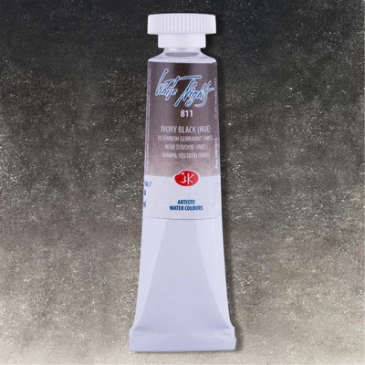 White Nights akvarel boja u tubi 10 ml - 811, ivory black