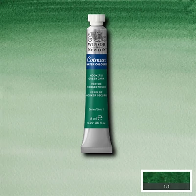 Winsor&Newton Cotman akvarel boja u tubi,  ml - 312, hooker's green  dark