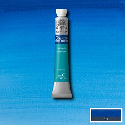 Winsor&Newton Cotman akvarel boja u tubi,  ml - 654, turquoise