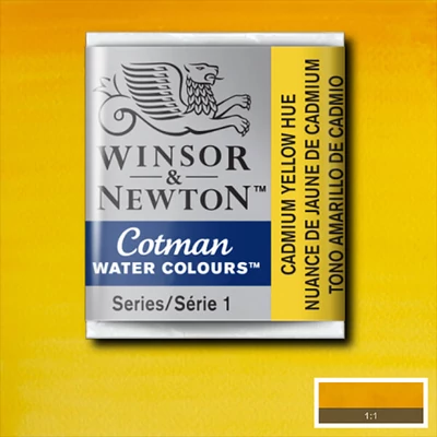 Winsor&amp;Newton Cotman 1/2 svilenkasta akvarel boja- 109, cadmium yellow hue