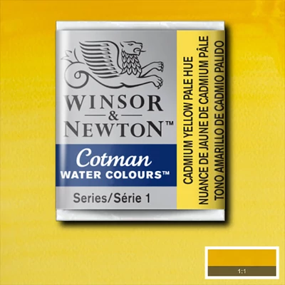 Winsor&amp;Newton Cotman 1/2 svilenkasta akvarel boja- 119, cadmium yellow pale hue