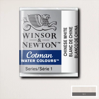 Winsor&amp;Newton Cotman 1/2 svilenkasta akvarel boja- 150, chinese white