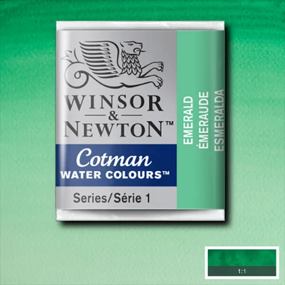 Winsor&Newton Cotman 1/2 svilenkasta akvarel boja- 235, emerald