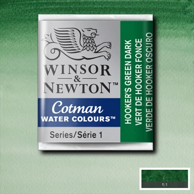 Winsor&amp;Newton Cotman 1/2 svilenkasta akvarel boja- 312, hooker's green dark