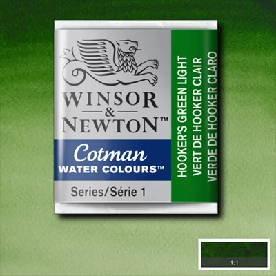 Winsor&amp;Newton Cotman 1/2 svilenkasta akvarel boja- 314, hooker's green light