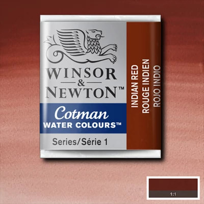 Winsor&amp;Newton Cotman 1/2 svilenkasta akvarel boja- 317, indian red