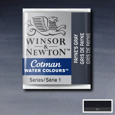 Winsor&amp;Newton Cotman 1/2 svilenkasta akvarel boja- 465, payne's gray