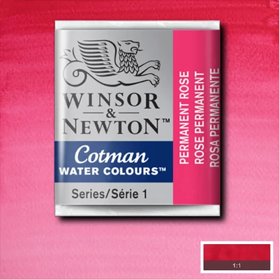 Winsor&amp;Newton Cotman 1/2 svilenkasta akvarel boja- 502, permanent rose