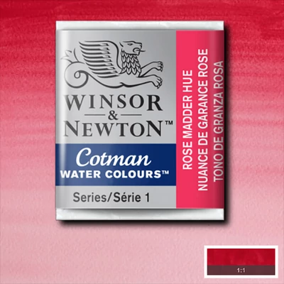 Winsor&Newton Cotman 1/2 svilenkasta akvarel boja- 580, rose madder hue