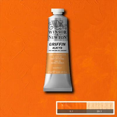 Winsor&amp;Newton Griffin alkidna uljana boja, 37 ml - 090, cadmium orange hue