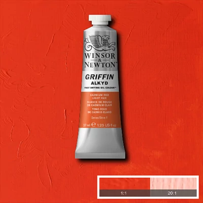 Winsor&amp;Newton Griffin alkidna uljana boja, 37 ml - 101, cadmium red ligh hue