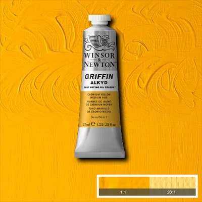 Winsor&amp;Newton Griffin alkidna uljana boja, 37 ml - 109, cadmium yellow hue