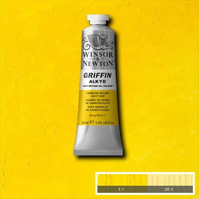 Winsor&amp;Newton Griffin alkidna uljana boja, 37 ml - 119, cadmium yellow light hue