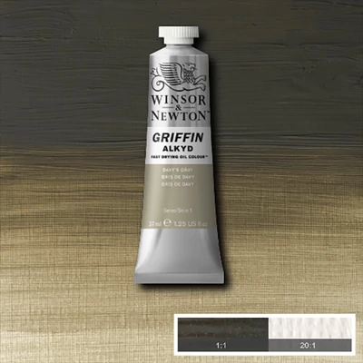 Winsor&amp;Newton Griffin alkidna uljana boja, 37 ml - 217, davys gray