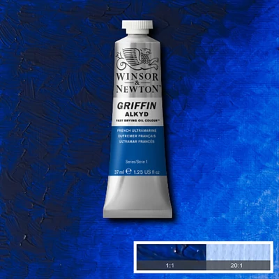 Winsor&amp;Newton Griffin alkidna uljana boja, 37 ml - 263, french ultramarine