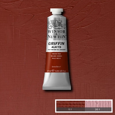 Winsor&amp;Newton Griffin alkidna uljana boja, 37 ml - 317, indian red