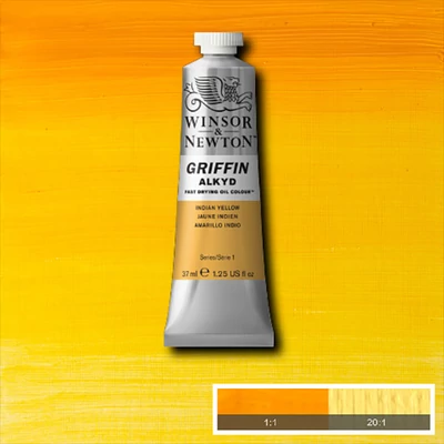 Winsor&amp;Newton Griffin alkidna uljana boja, 37 ml - 319, indian yellow