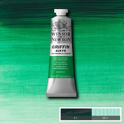 Winsor&amp;Newton Griffin alkidna uljana boja, 37 ml - 521, phthalo green yellow shade