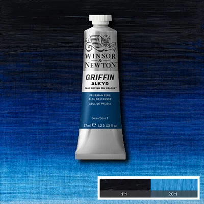 Winsor&amp;Newton Griffin alkidna uljana boja, 37 ml - 538, prussian blue