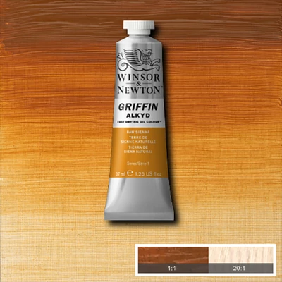 Winsor&amp;Newton Griffin alkidna uljana boja, 37 ml - 552, raw sienna