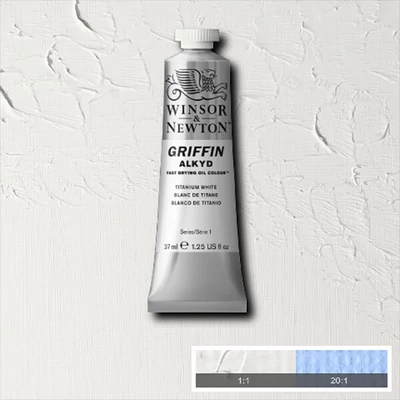 Winsor&amp;Newton Griffin alkidna uljana boja, 37 ml - 644, titanium white