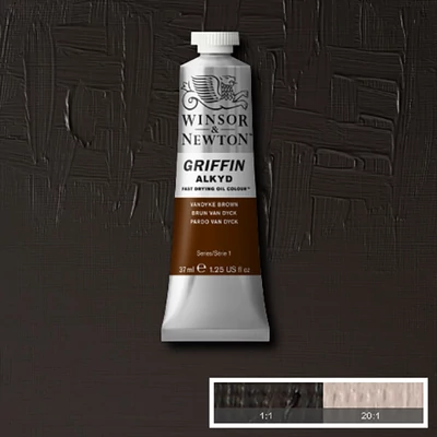 Winsor&amp;Newton Griffin alkidna uljana boja, 37 ml - 676, vandyck brown