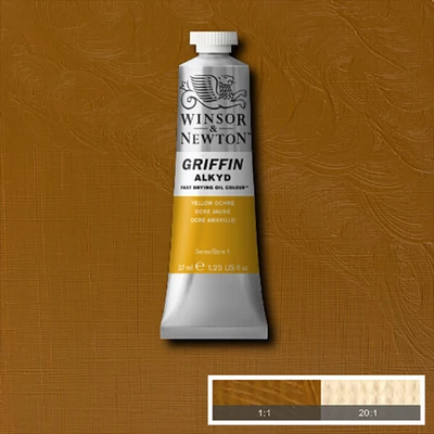 Winsor&amp;Newton Griffin alkidna uljana boja, 37 ml - 744, yellow ochre