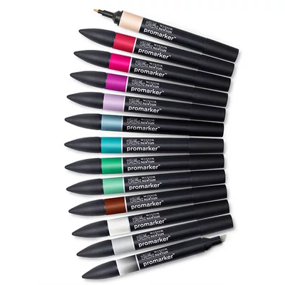 ProMarker dvostrani alkoholni flomaster - set - 12+1 kom, Manga Chibi