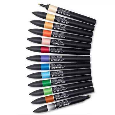 ProMarker dvostrani alkoholni flomaster - észlet - 12+1 db, Manga Set 1