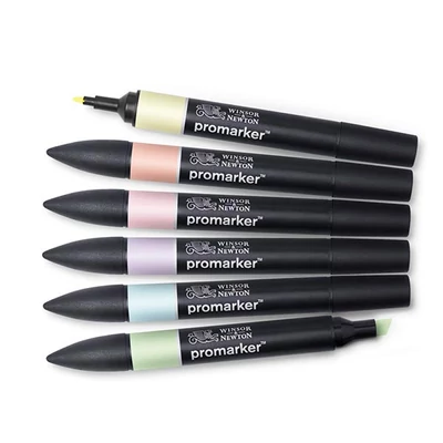 ProMarker dvostrani alkoholni flomaster - észlet - 6 db, pastel tones