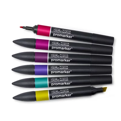 ProMarker dvostrani alkoholni flomaster - észlet - 6 db, rich tones