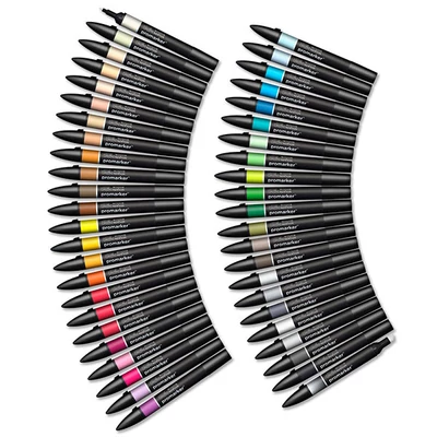 ProMarker dvostrani alkoholni flomaster - észlet - 48 db, Essential shades