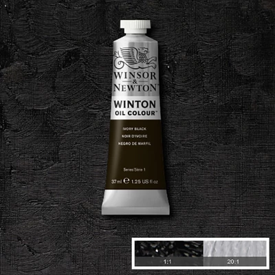 Winsor&amp;Newton Winton uljana boja, 37 ml - 331, ivory black