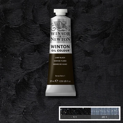 Winsor&amp;Newton Winton uljana boja, 37 ml - 337, lamp black