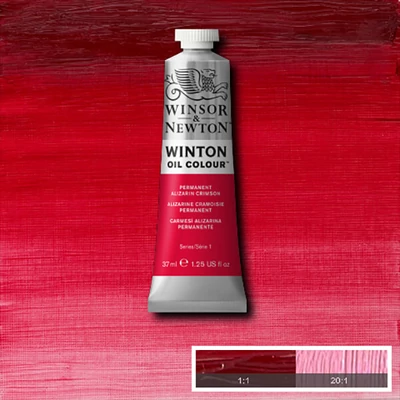 Winsor&amp;Newton Winton uljana boja, 37 ml - 468, permanent alizarin crimson