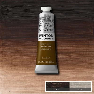 Winsor&amp;amp;Newton Winton uljana boja, 37 ml - 676, vandyck brown