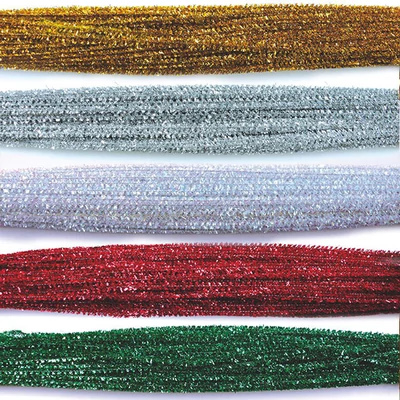Chenille, 30 cm, glitter - u raznim bojama
