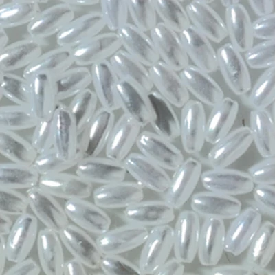 Zobena perla, 3x6 mm - biserno bijela