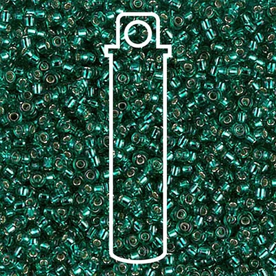 Miyuki japanske staklene perle, biserne perle 11/0 - Japanese Silver Lined Emerald