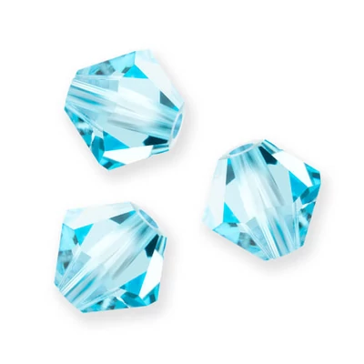 reciosa konusna ogrlica od kristalnih perli, 4 mm - Aqua Bohemica