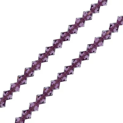 Preciosa stožasta kristalna perla, 4 mm - Ametist